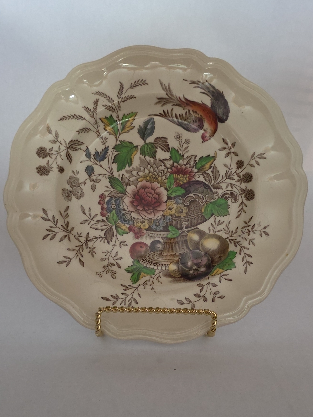 Set of (2) Vintage Royal Doulton Hampshire Luncheon Plates 9.5" - Pattern D6141